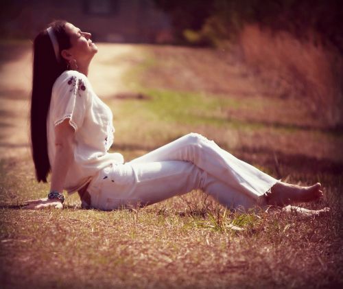 woman summer sun outdoor