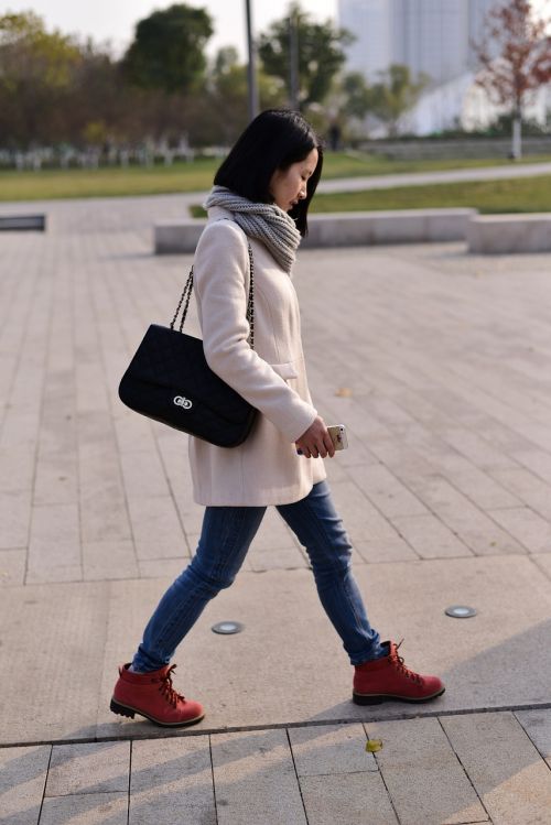 woman asian walking