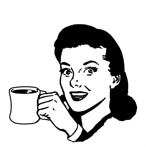 woman coffee mug