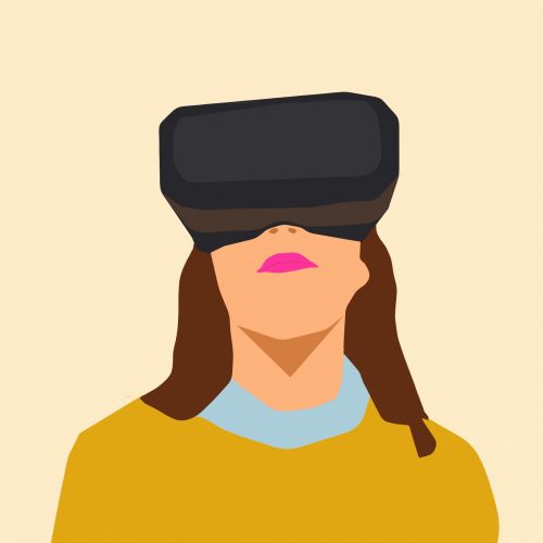 Woman And Virtual Reality