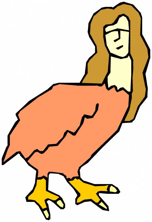 Woman-bird