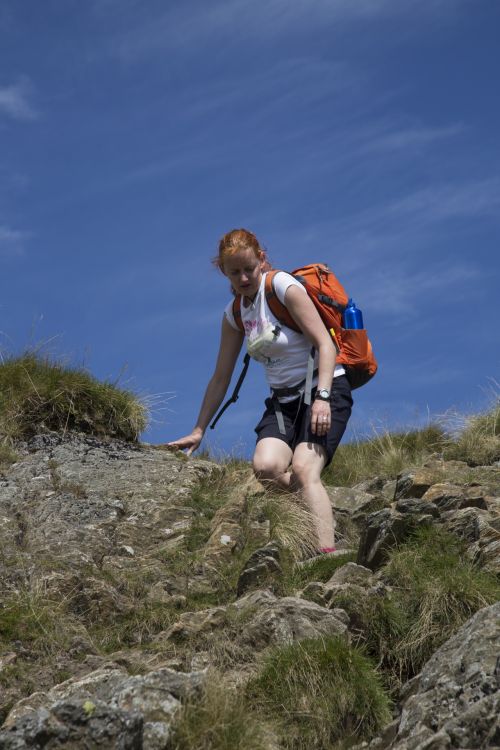 Woman Hiker With Backpack