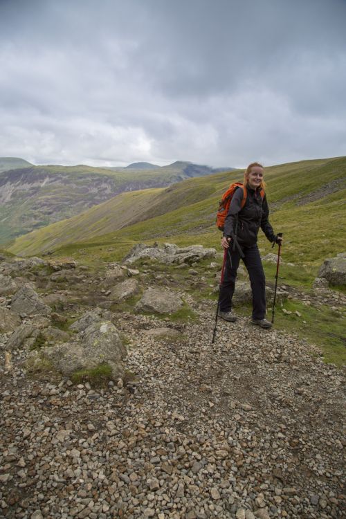 Woman Hiker With Backpack