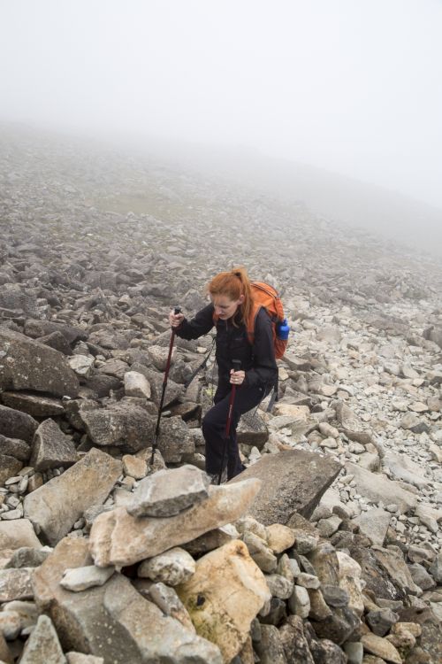 Woman Hiker With Backpack