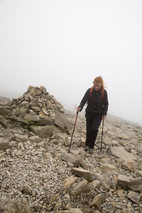 Woman Hiker With Backpack