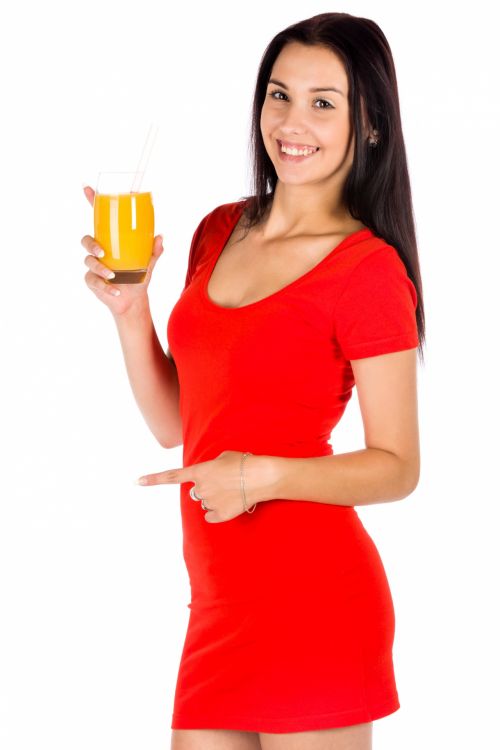 Woman Holding A Drink