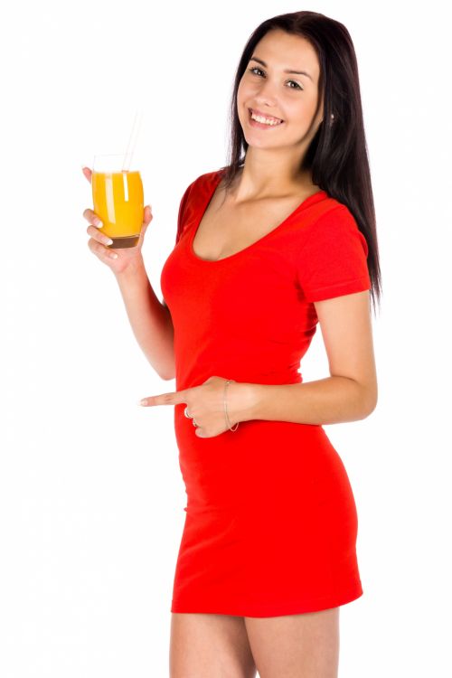 Woman Holding A Drink