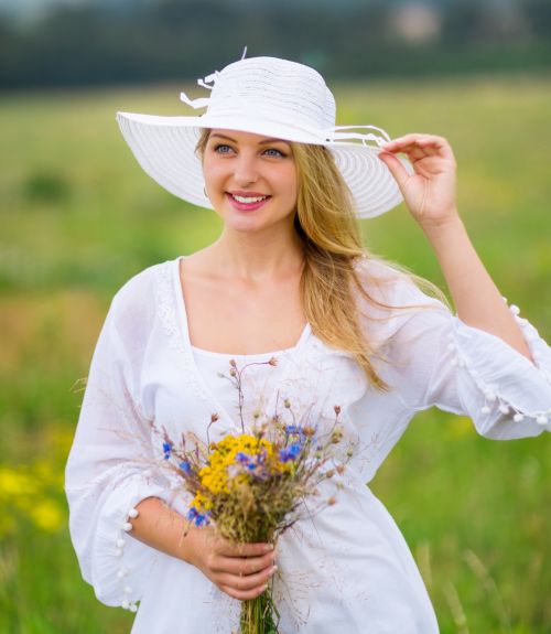 Woman In Meadow