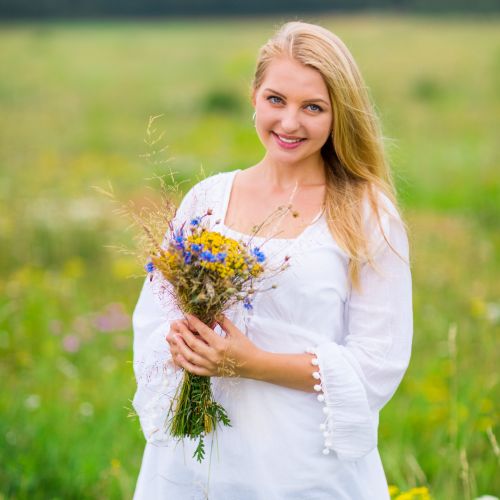 Woman In Meadow