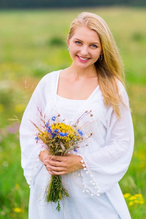 Woman In Meadow