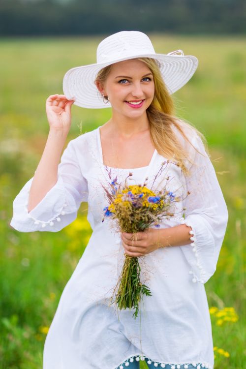 Woman In Meadow