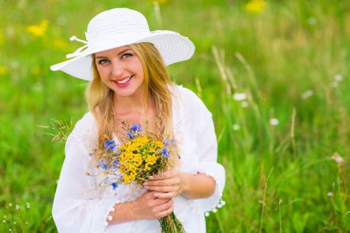 Woman In Meadow