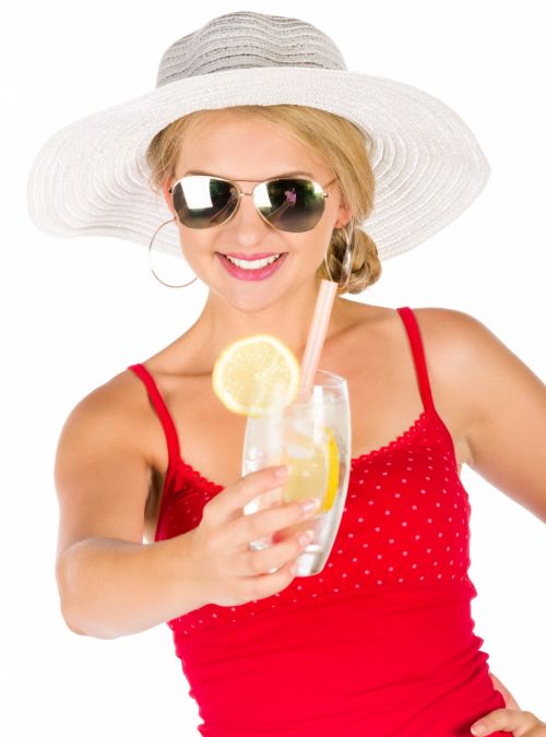 Woman In Red Dress