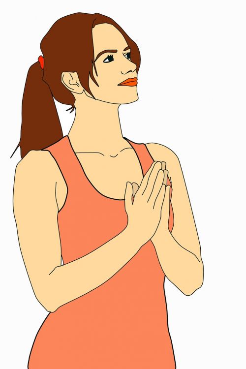 woman praying prayer faith
