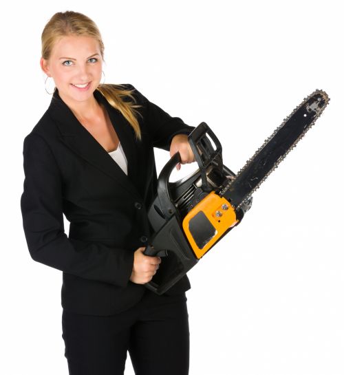 Woman With A Chainsaw