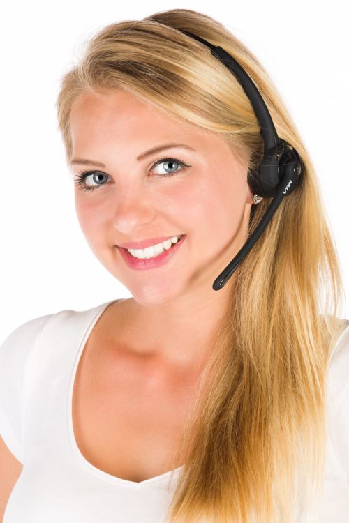 Woman With A Headset