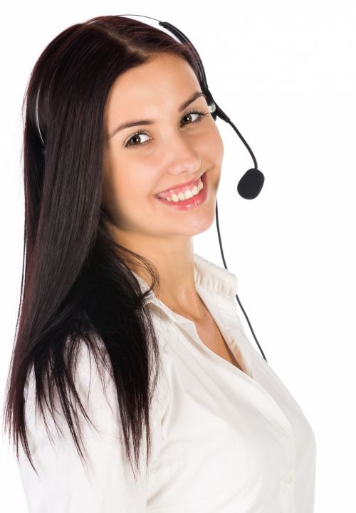 Woman With A Headset