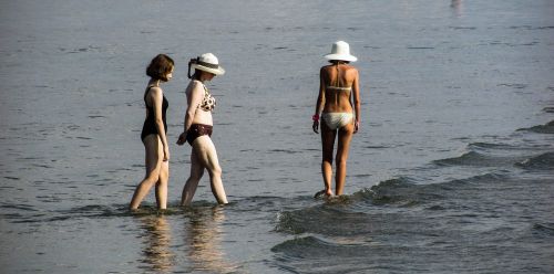 women sea beach