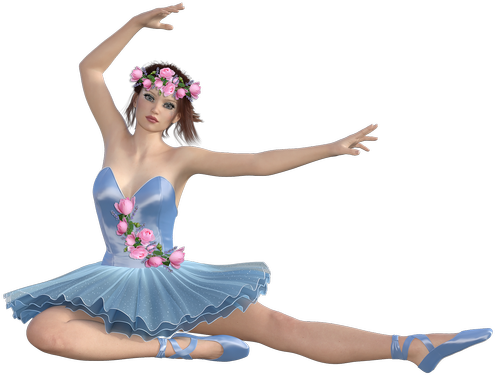 women  dancer  flowers