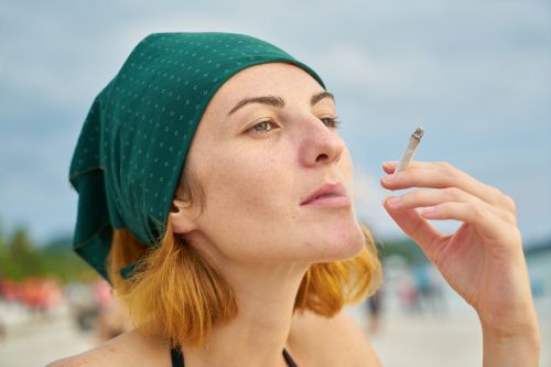 women's cigarette beautiful