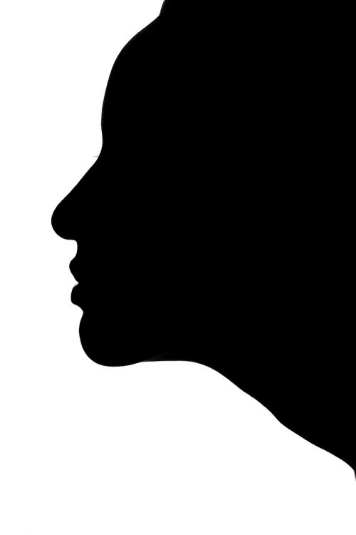 women's portrait black