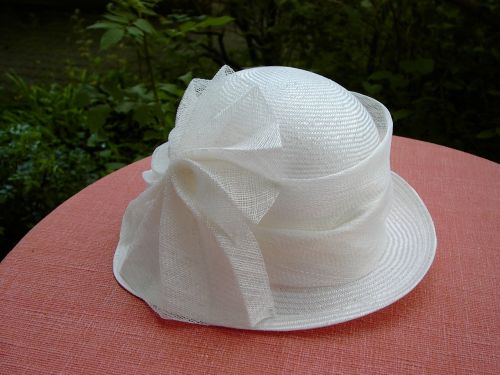 women's hat white hat loop