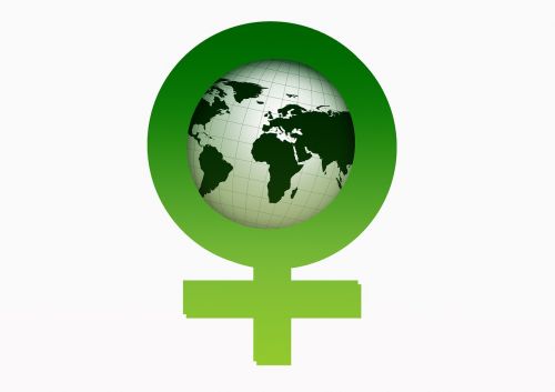 women's power female globe