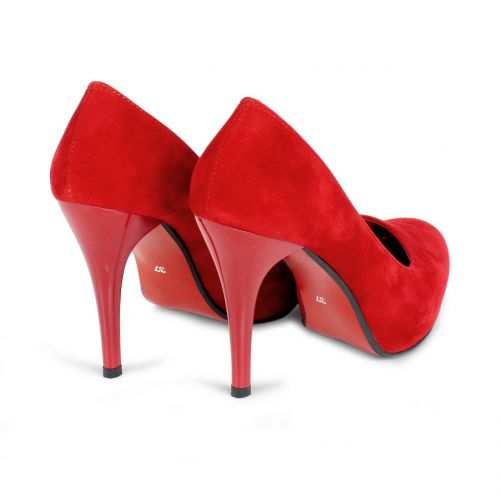 women's shoes red pin