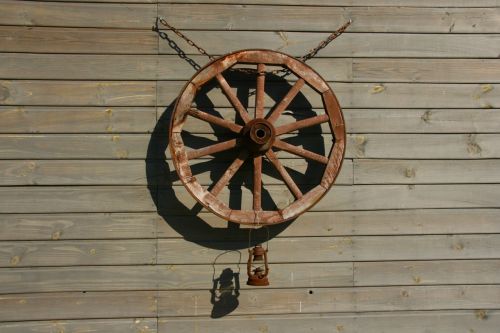 wood wheel retro