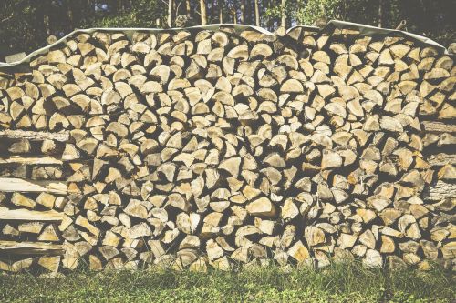 wood firewood stack