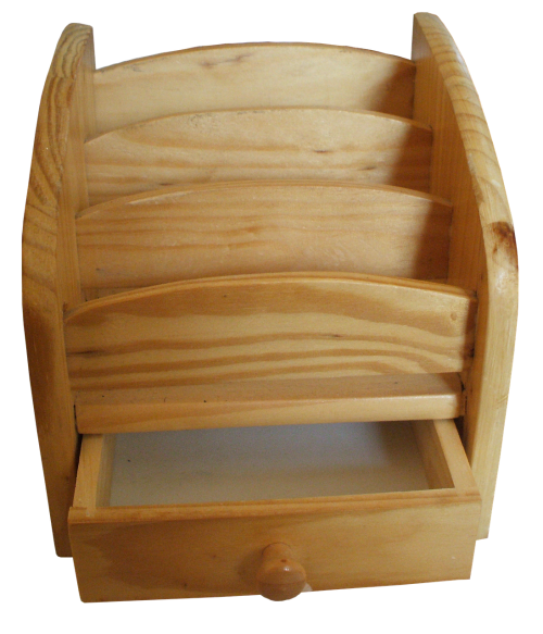 wood drawer compartment