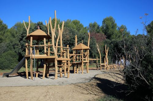 wood playground children