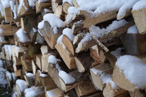 wood snow winter