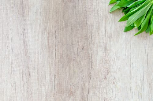 wood table herb