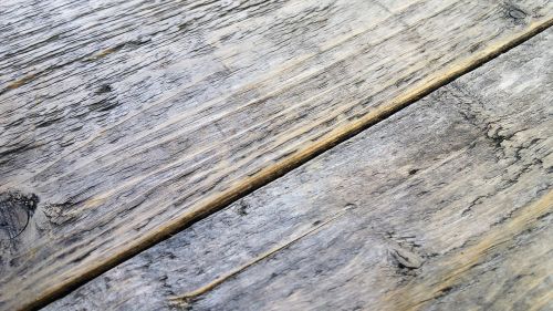 wood floor table