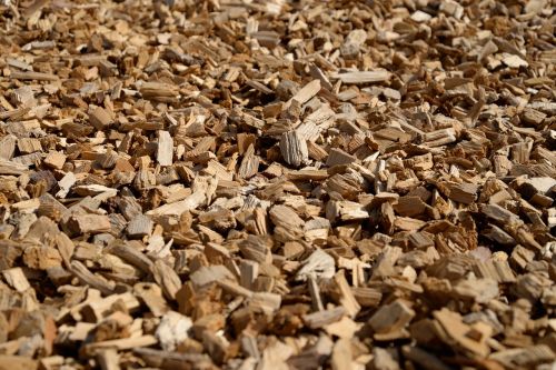 wood cut wood chips