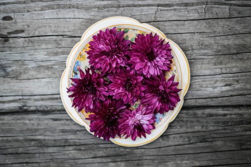 wood table plate