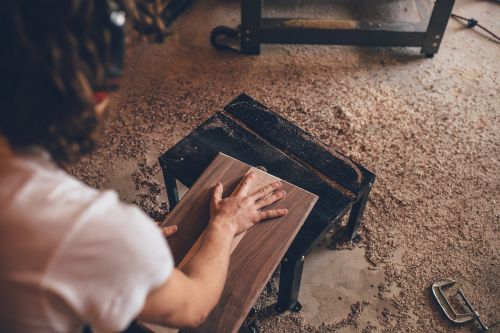 wood sawdust shop