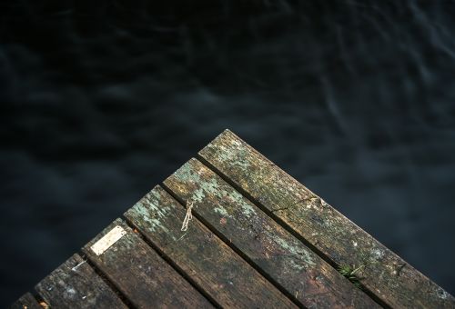 wood dock water