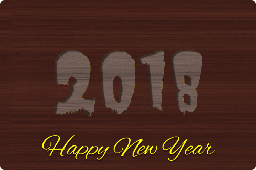 wood new year background