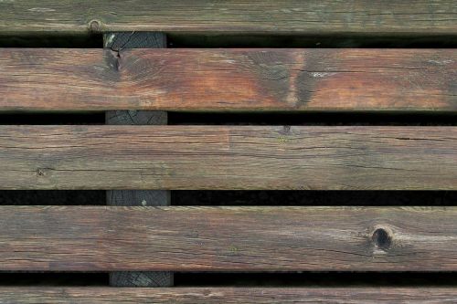wood planks bench