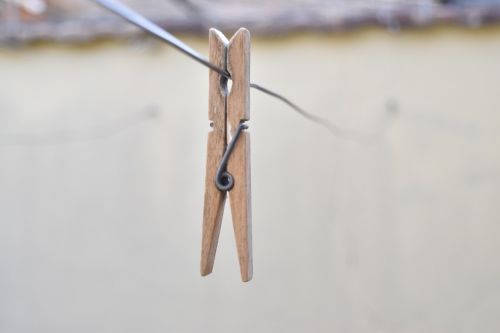 wood clothespin