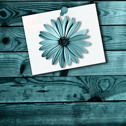 wood poster flower