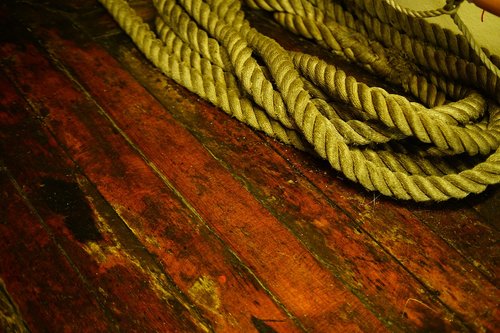 wood  background  rope