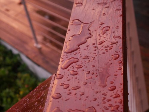 wood  railing  water