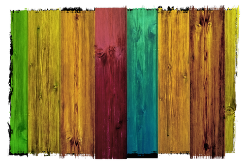 wood  boards  colorful