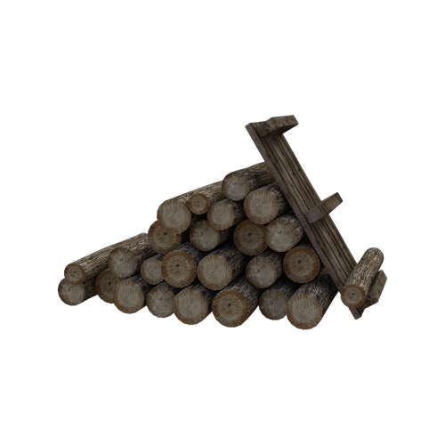 wood  pile  logs