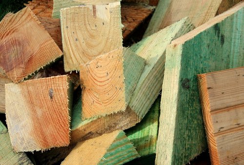 wood  cut the  building materials