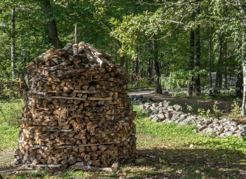 wood stack pile