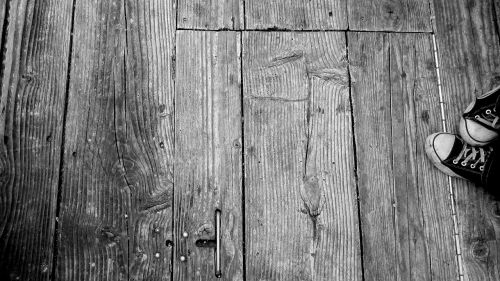 wood feet floor